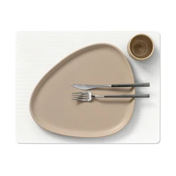 Set de table Corduroy square L - Pure white - LIND DNA