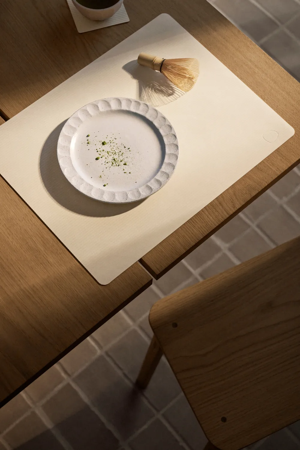 Set de table Corduroy square L, Vanilla LIND DNA