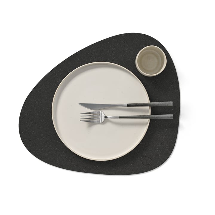 Set de table curve Core L , Flecked anthracite LIND DNA