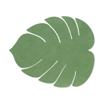 Set de table Monstera Leaf Hippo L - Forest green - LIND DNA