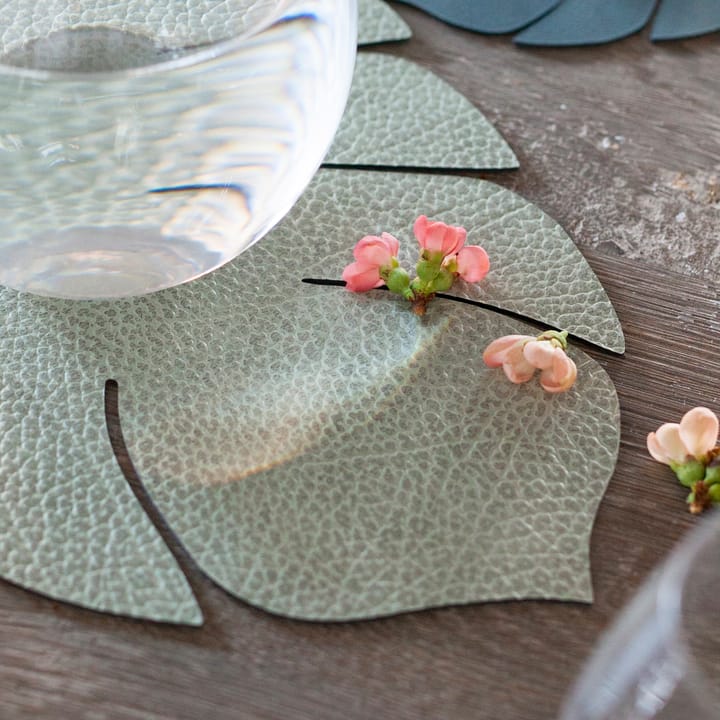 Set de table Monstera Leaf Hippo L - Vert olive - LIND DNA