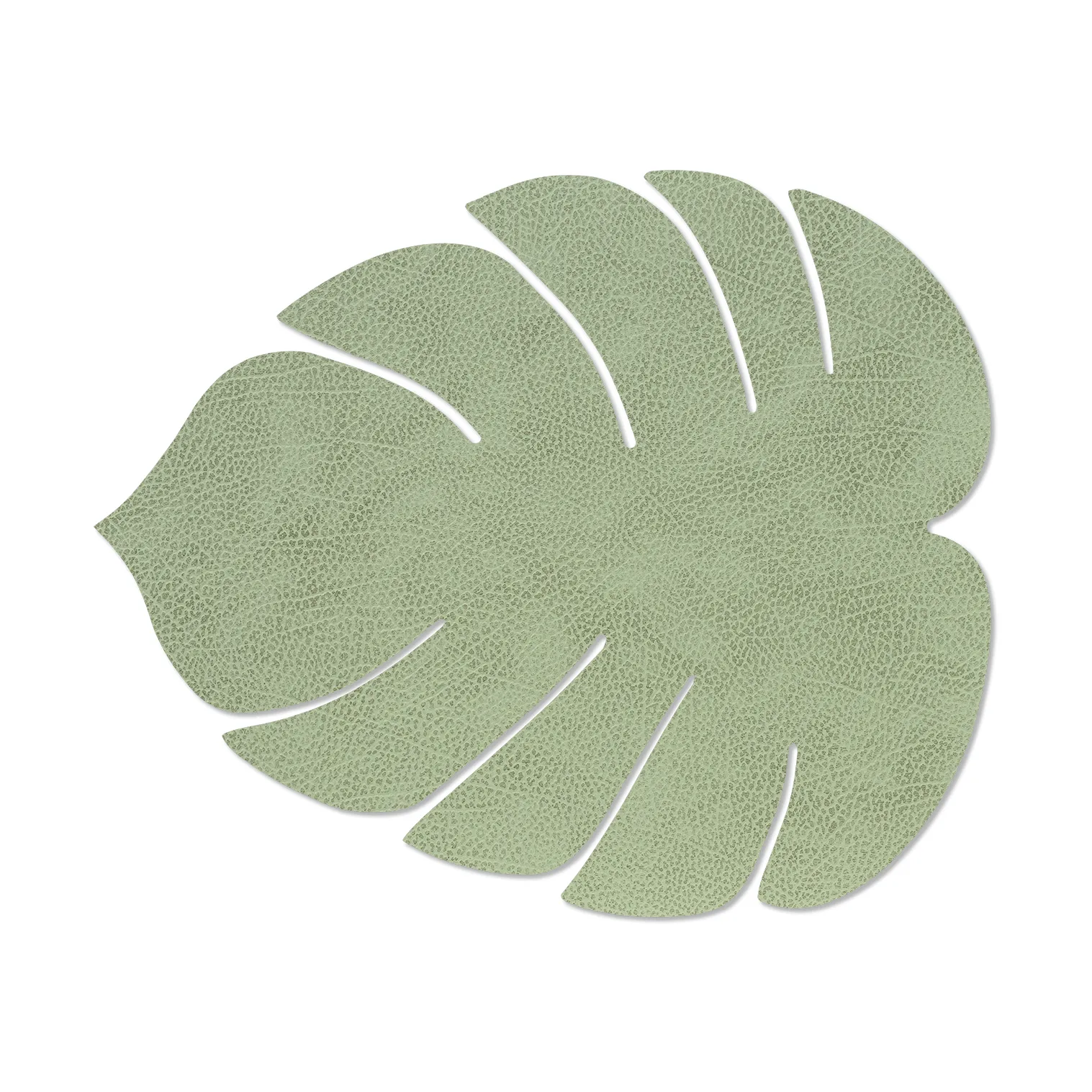 Set de table Monstera Leaf Hippo L, Vert olive LIND DNA