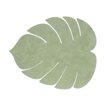 Set de table Monstera Leaf Hippo L - Vert olive - LIND DNA