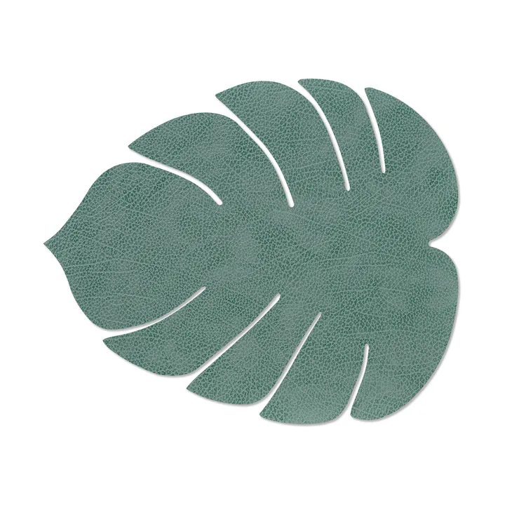 Set de table Monstera Leaf Hippo L - Vert pastel, 42x35 cm - LIND DNA