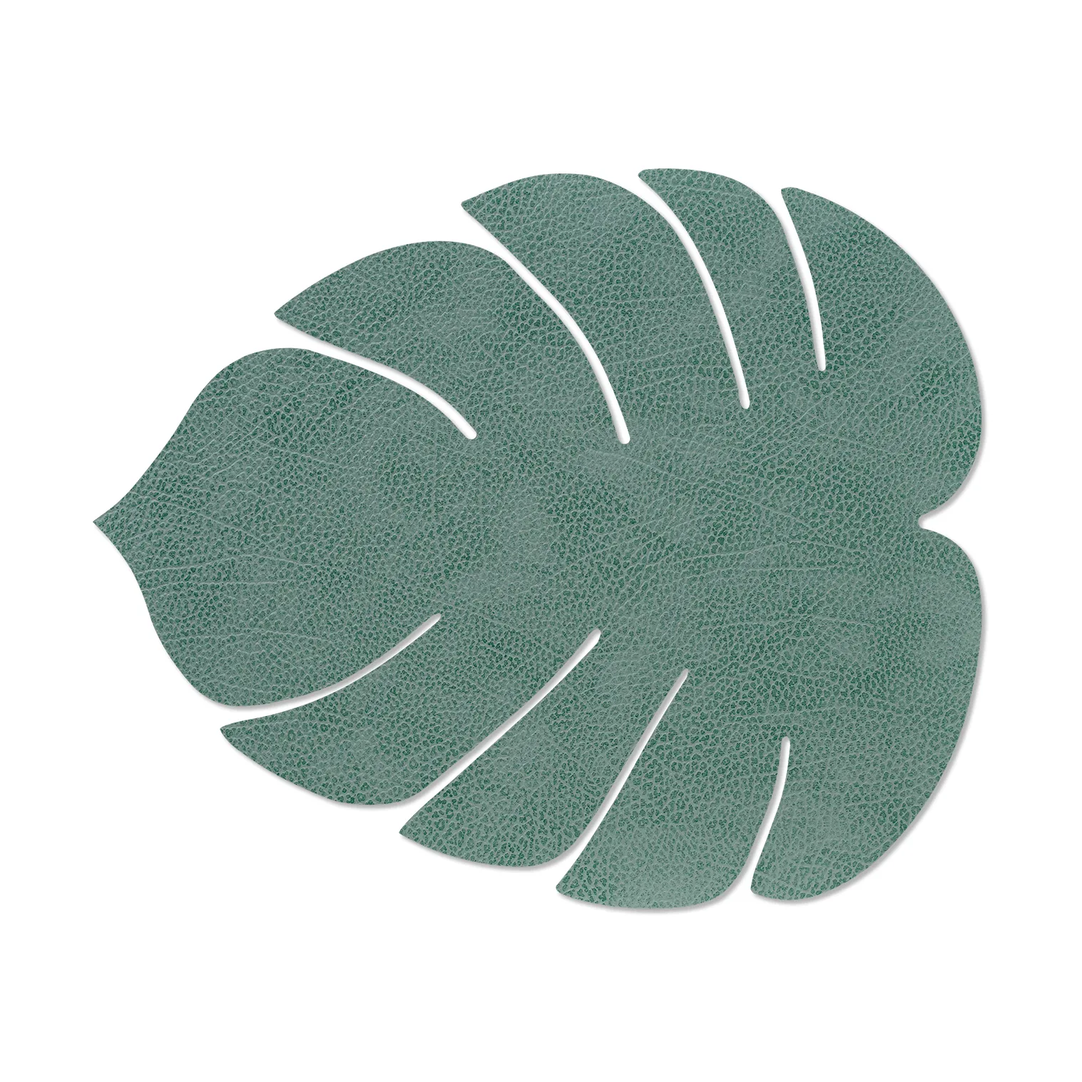 Set de table Monstera Leaf Hippo L, Vert pastel LIND DNA