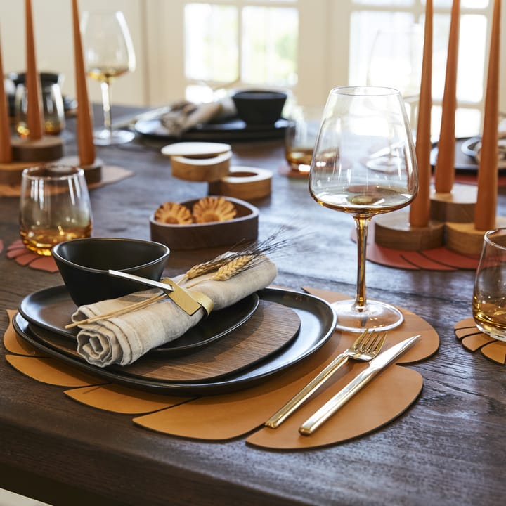 Set de table Monstera Leaf Nupo L - Burned curry - LIND DNA
