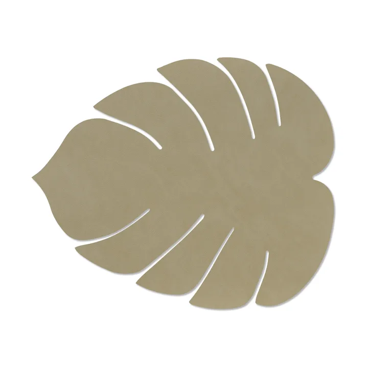 Set de table Monstera Leaf Nupo L - Herbal dust, 42x35 cm - LIND DNA