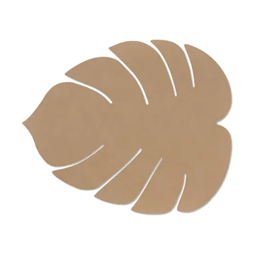 Set de table Monstera Leaf Nupo L - Nougat - LIND DNA