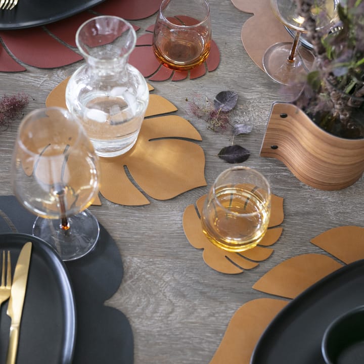 Set de table Monstera Leaf Nupo S - Burned curry - LIND DNA