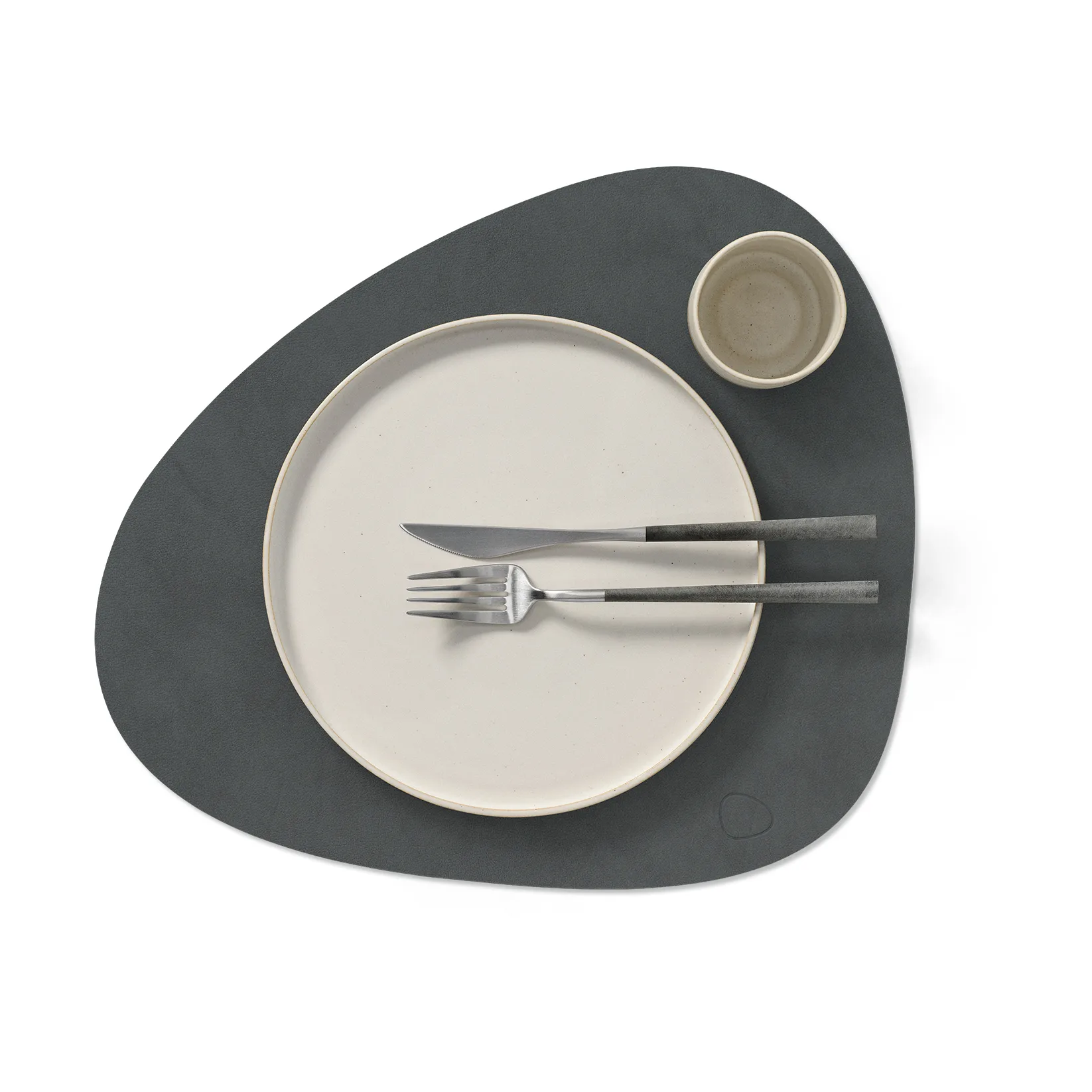 Set de table Nupo curve L, gris anthracite LIND DNA