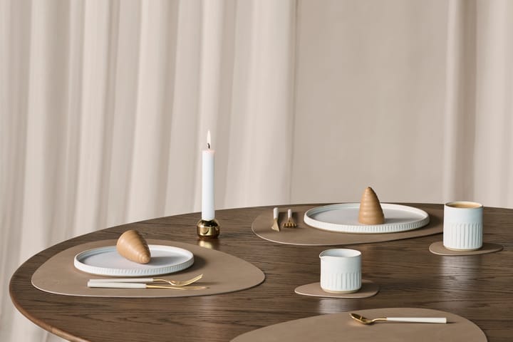 Set de table Nupo curve L, Nougat LIND DNA