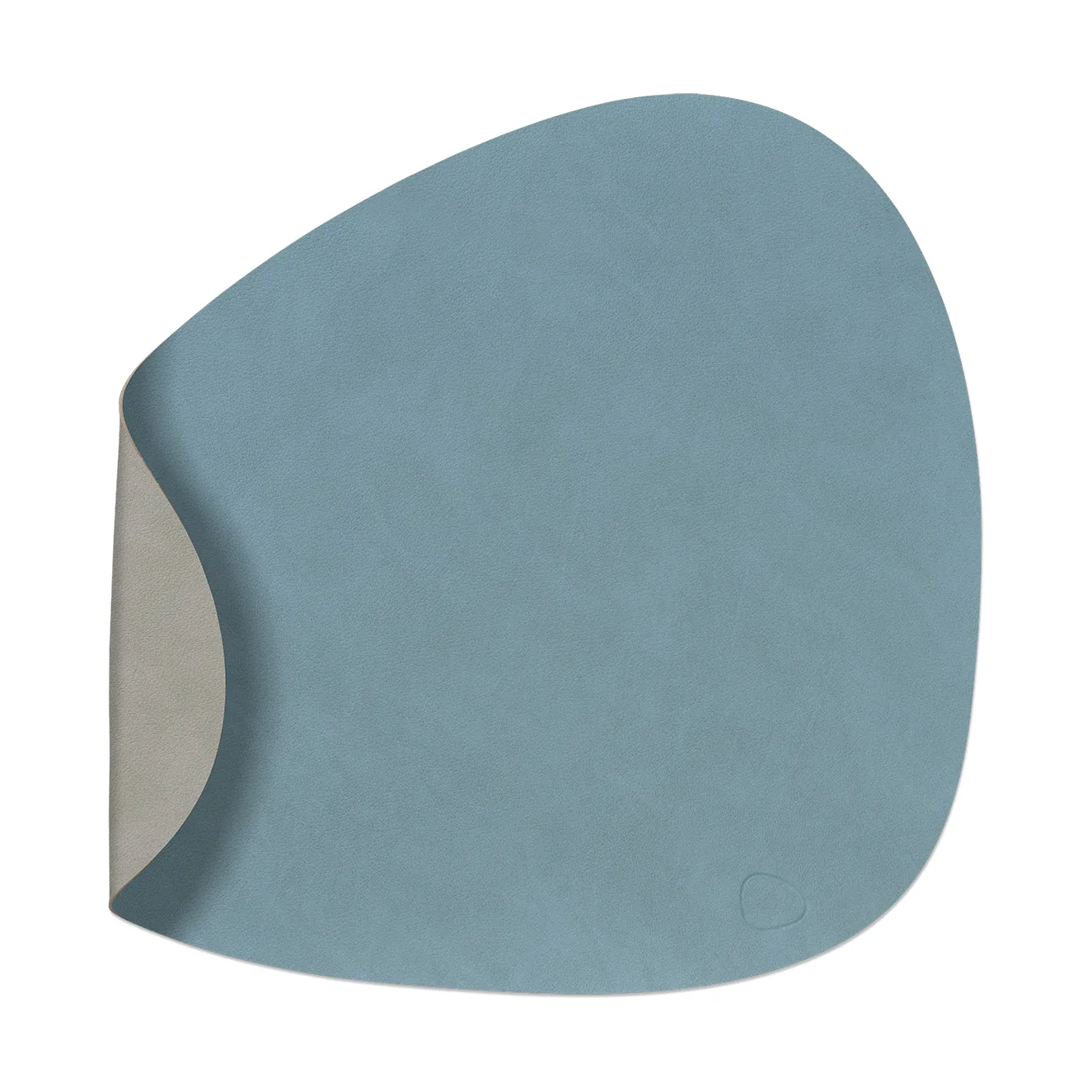 Set de table Nupo curve réversible L 1 pièce, bleu clair-gris clair LIND DNA
