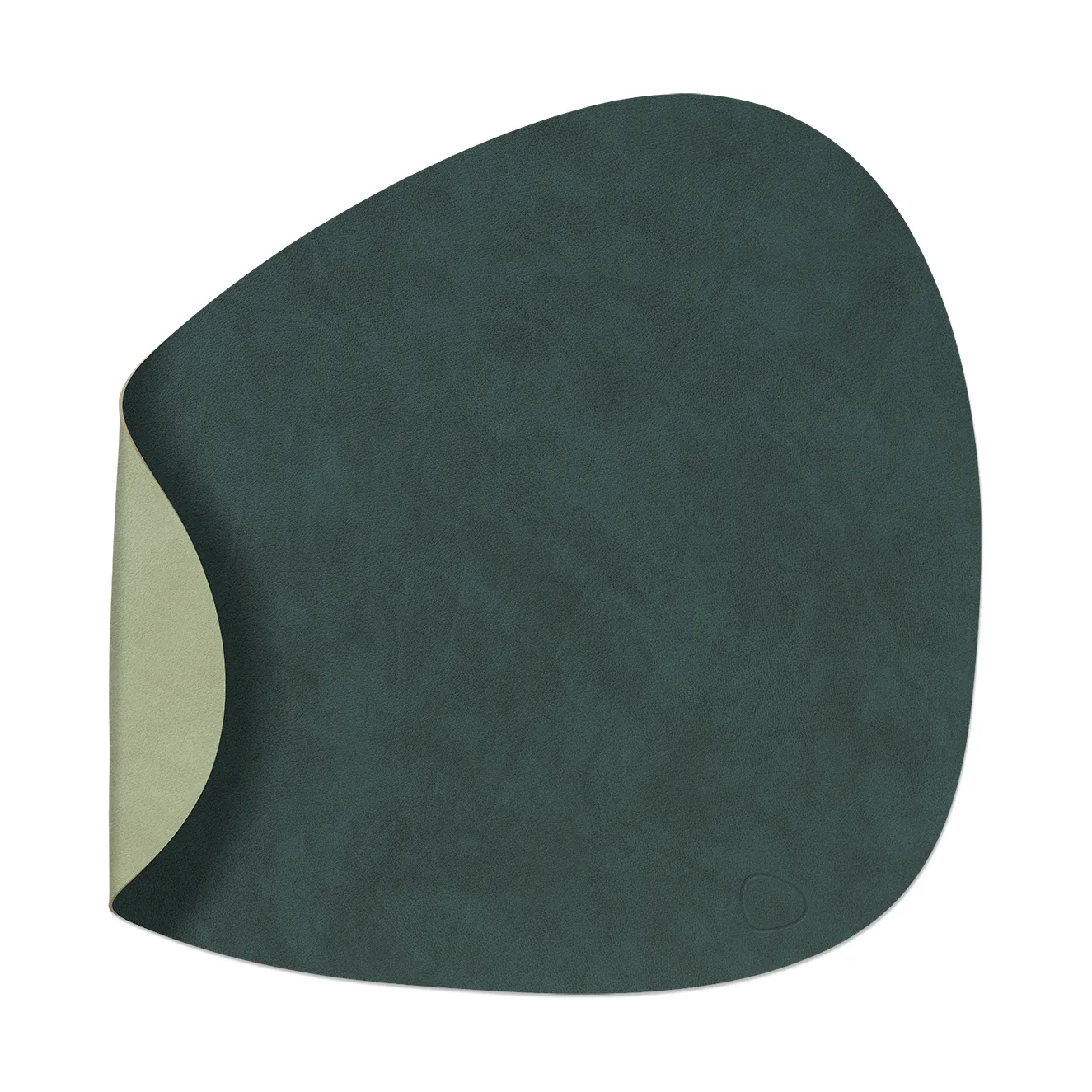 Set de table Nupo curve réversible L 1 pièce, Dark green-olive green LIND DNA