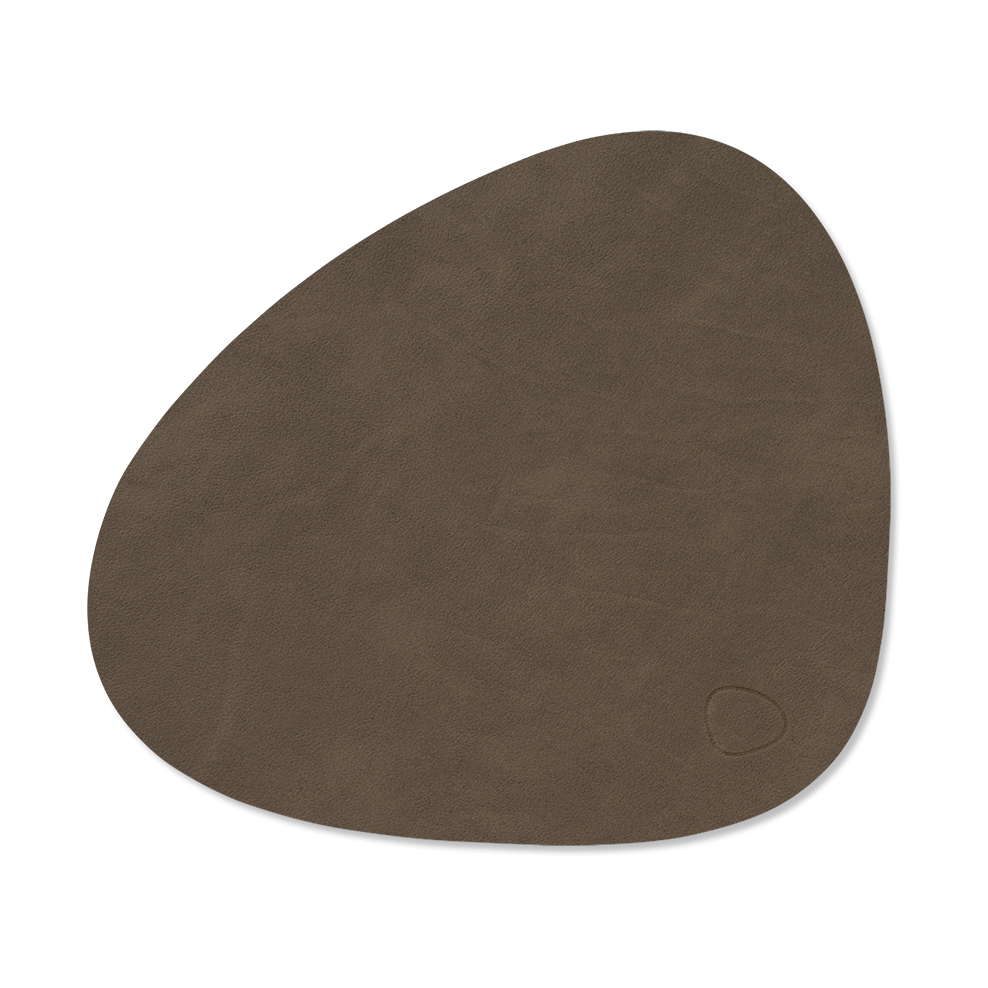 LIND DNA Set de table Nupo curve S Caviar | Design Scandinave | Sets de table | Marron