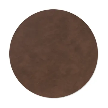 Set de table Nupo - Dark brown, circle, L - LIND DNA
