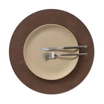 Set de table Nupo - Dark brown, circle, L - LIND DNA