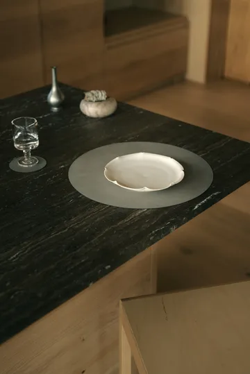 Set de table Nupo - Light grey, circle, L - LIND DNA