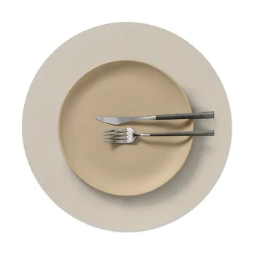 Set de table Nupo - Oyster white, circle, L - LIND DNA