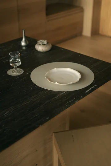 Set de table Nupo - Oyster white, circle, L - LIND DNA