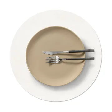 Set de table Nupo - Pure white, circle, L - LIND DNA