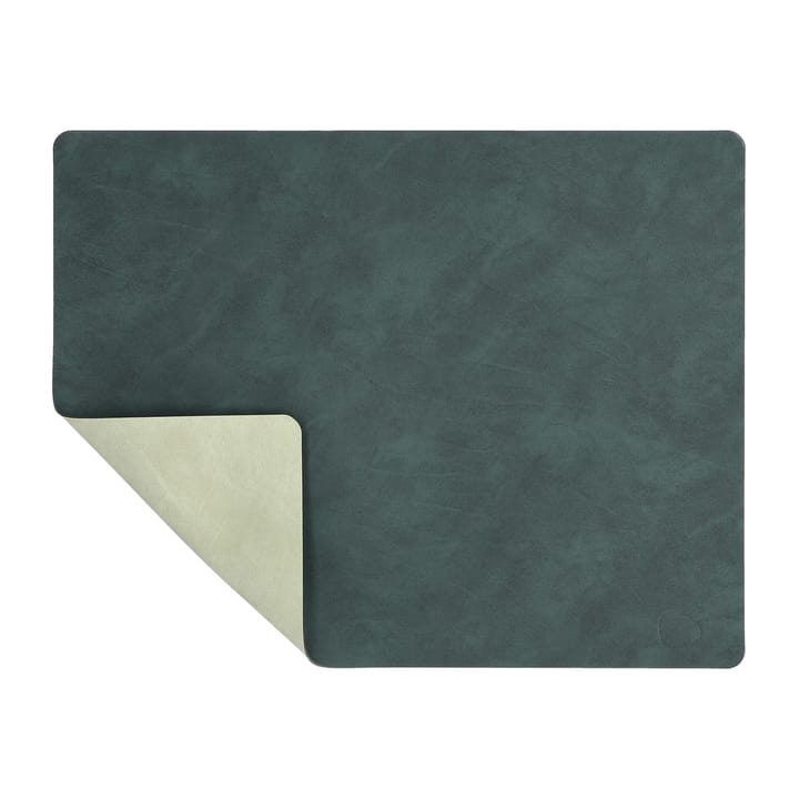 Set de Table Nupo réversible square L 1 pièce - Dark green-olive green - LIND DNA