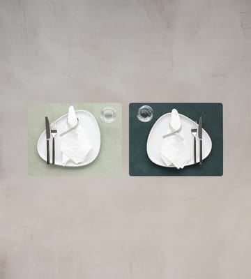 Set de Table Nupo réversible square L 1 pièce - Dark green-olive green - LIND DNA