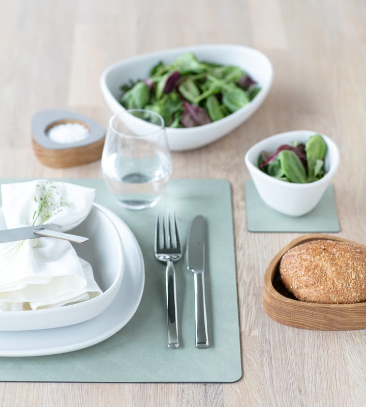 Set de Table Nupo réversible square L 1 pièce - Dark green-olive green - LIND DNA