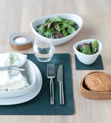 Set de Table Nupo réversible square L 1 pièce - Dark green-olive green - LIND DNA