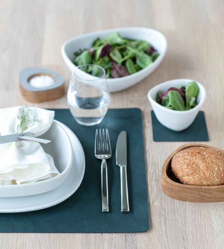Set de Table Nupo réversible square L 1 pièce - Dark green-olive green - LIND DNA