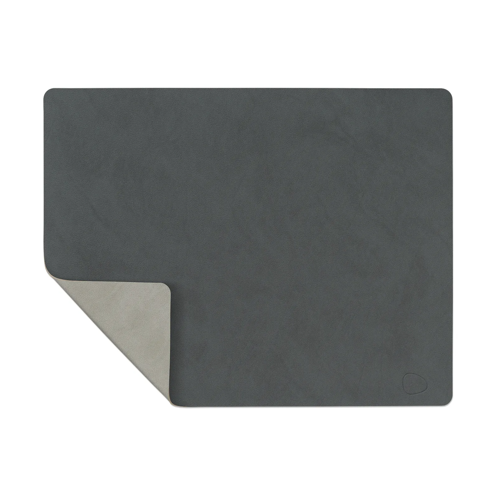 Set de table Nupo réversible square L 1 pièce, Gris Anthracite -gris clair LIND DNA