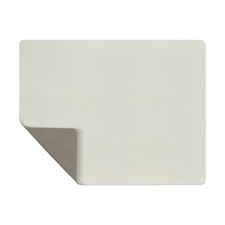 Set de table Nupo réversible square L 1 pièce - Linen-Flint grey - LIND DNA
