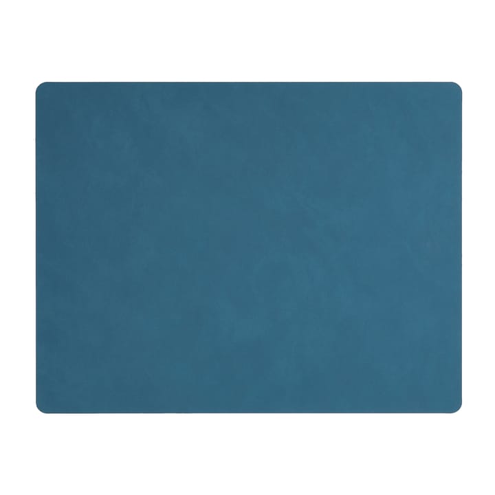 Set de table Nupo réversible square L 1 pièce - Midnight blue-petrol - LIND DNA