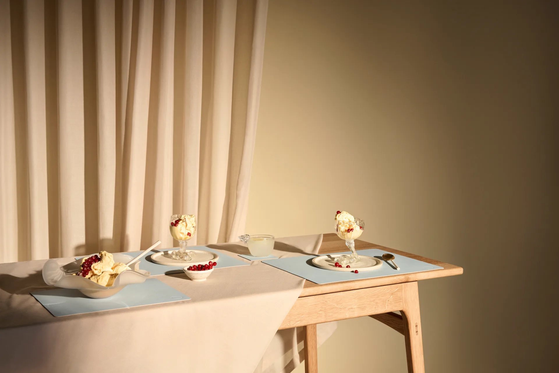 Set de table Nupo square L, Soft sky LIND DNA