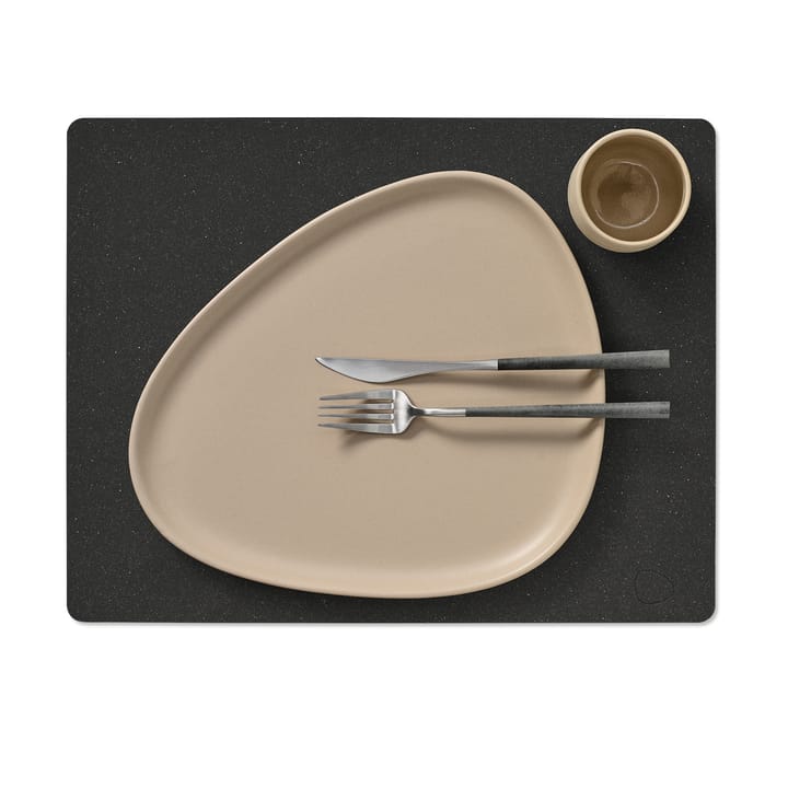 Set de table square Core L , Flecked anthracite LIND DNA