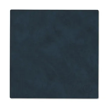 Set de table square réversible Nupo S 1 pièce - Midnight blue-petrol - LIND DNA
