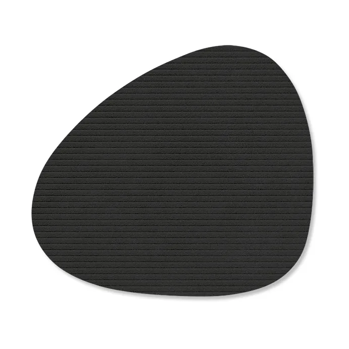 Sous-verre Corduroy curve, Black ink LIND DNA