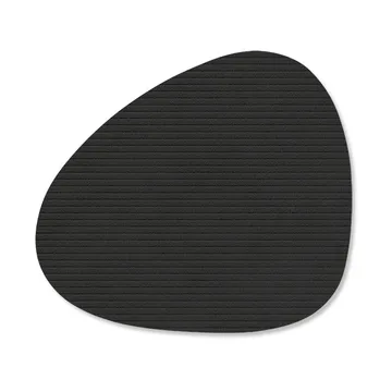 Sous-verre Corduroy curve - Black ink - LIND DNA