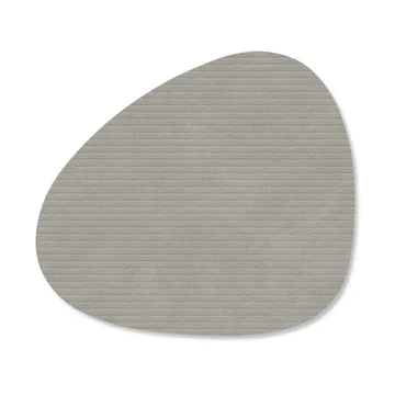 Sous-verre Corduroy curve - Light Grey - LIND DNA