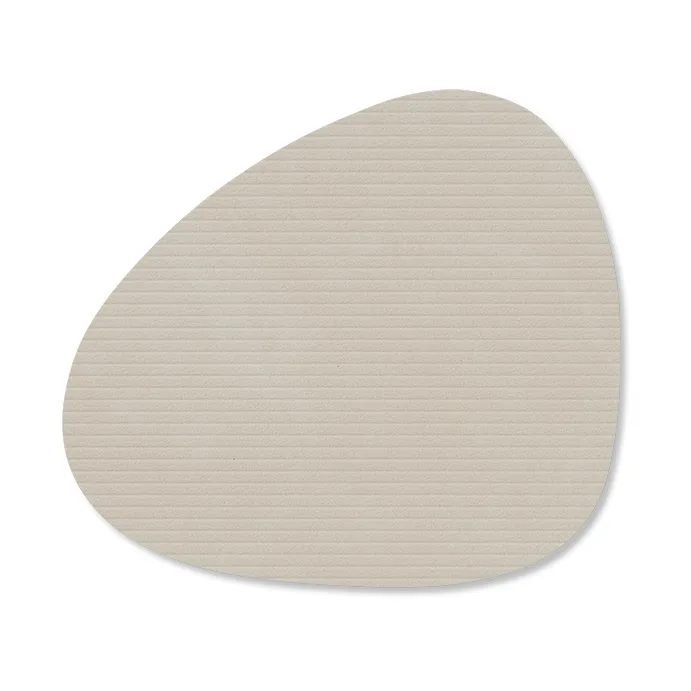 Sous-verre Corduroy curve, Oyster White LIND DNA