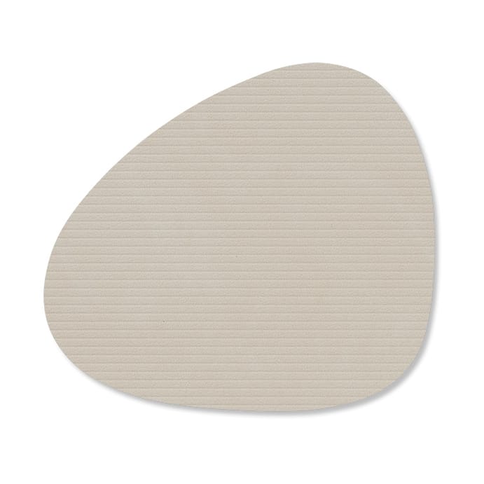 Sous-verre Corduroy curve - Oyster White - LIND DNA