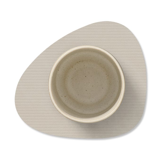 Sous-verre Corduroy curve, Oyster White LIND DNA
