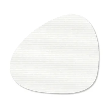 Sous-verre Corduroy curve - Pure white - LIND DNA