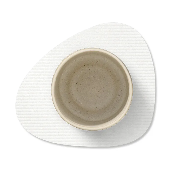 Sous-verre Corduroy curve, Pure white LIND DNA