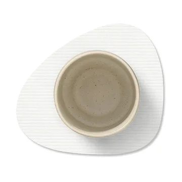Sous-verre Corduroy curve - Pure white - LIND DNA