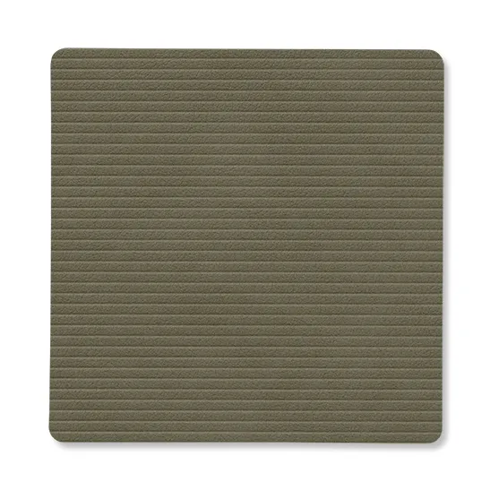 Sous-verre Corduroy square, Army Green LIND DNA