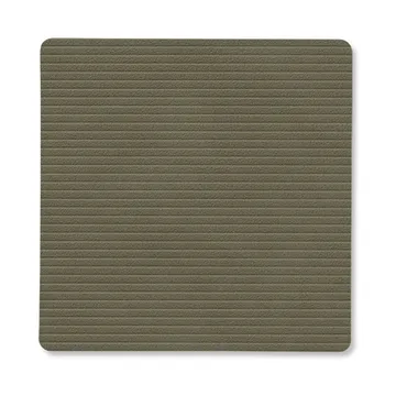 Sous-verre Corduroy square - Army Green - LIND DNA
