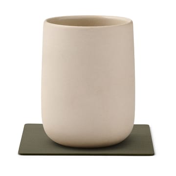 Sous-verre Corduroy square - Army Green - LIND DNA