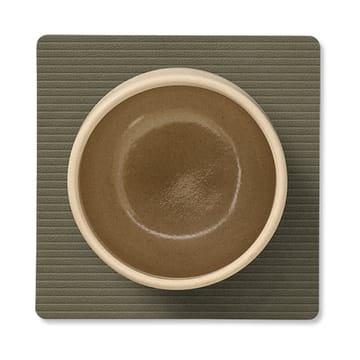 Sous-verre Corduroy square - Army Green - LIND DNA