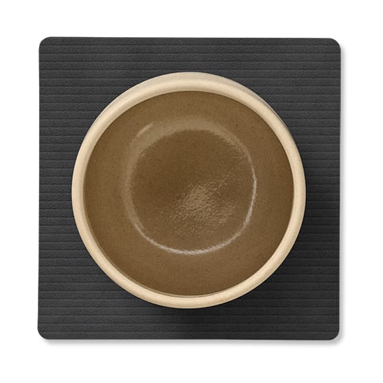 Sous-verre Corduroy square, Black LIND DNA