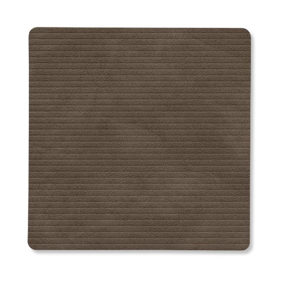 Sous-verre Corduroy square - Caviar - LIND DNA
